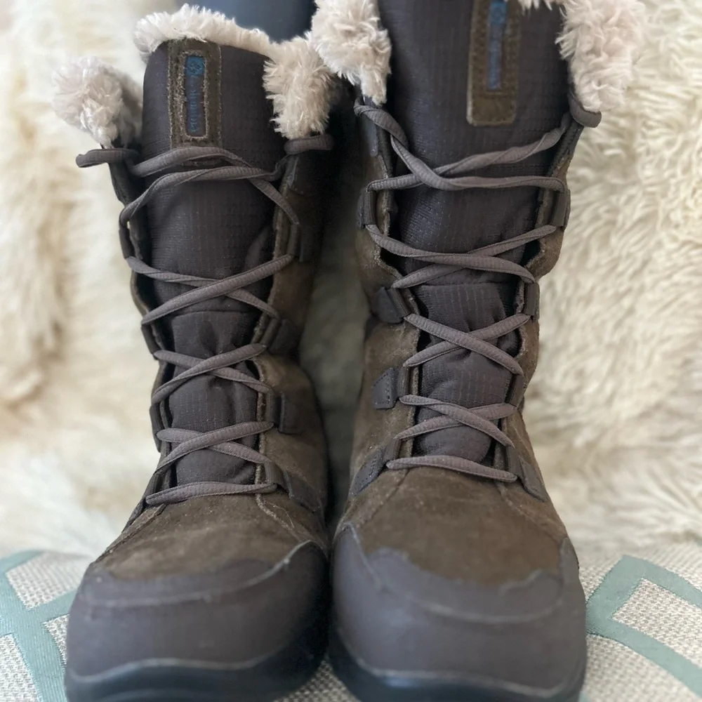 Columbia Snow Boots Women’s size 8 Ice Maiden II Boot winter brown leather